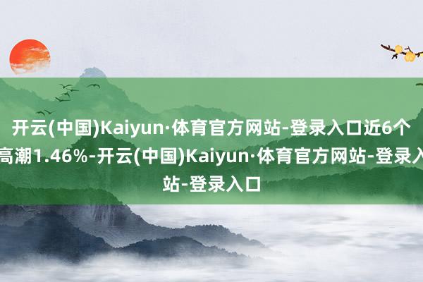 开云(中国)Kaiyun·体育官方网站-登录入口近6个月高潮1.46%-开云(中国)Kaiyun·体育官方网站-登录入口