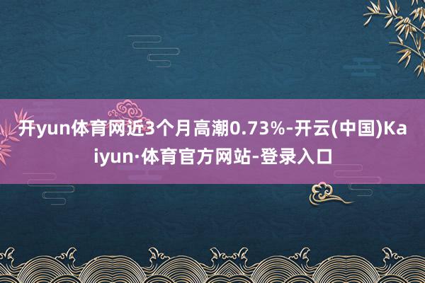 开yun体育网近3个月高潮0.73%-开云(中国)Kaiyun·体育官方网站-登录入口